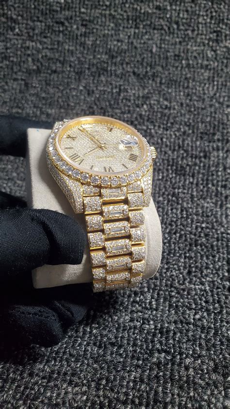 dhgate moissanite diamond watch.